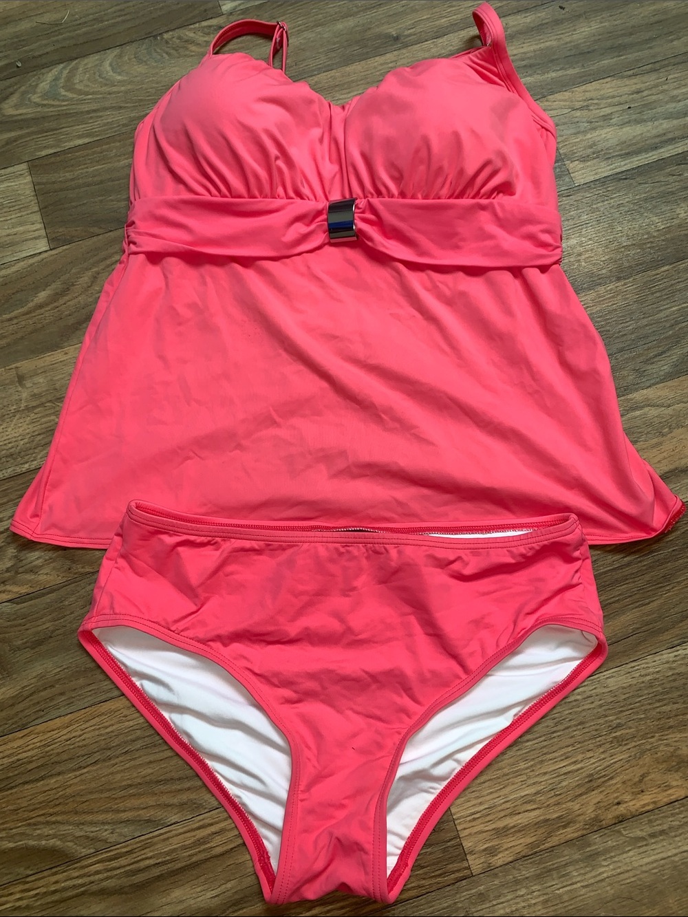 Coco Reef Coral Pink Tankini with Buckle Detail